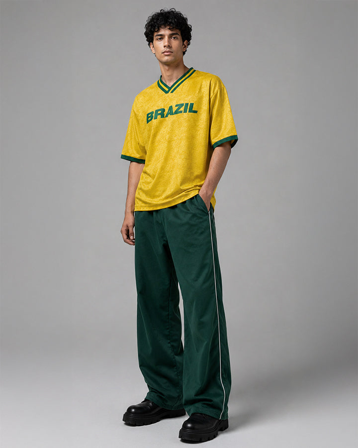Brazil Jersey | V-Neck Oversized T-Shirt