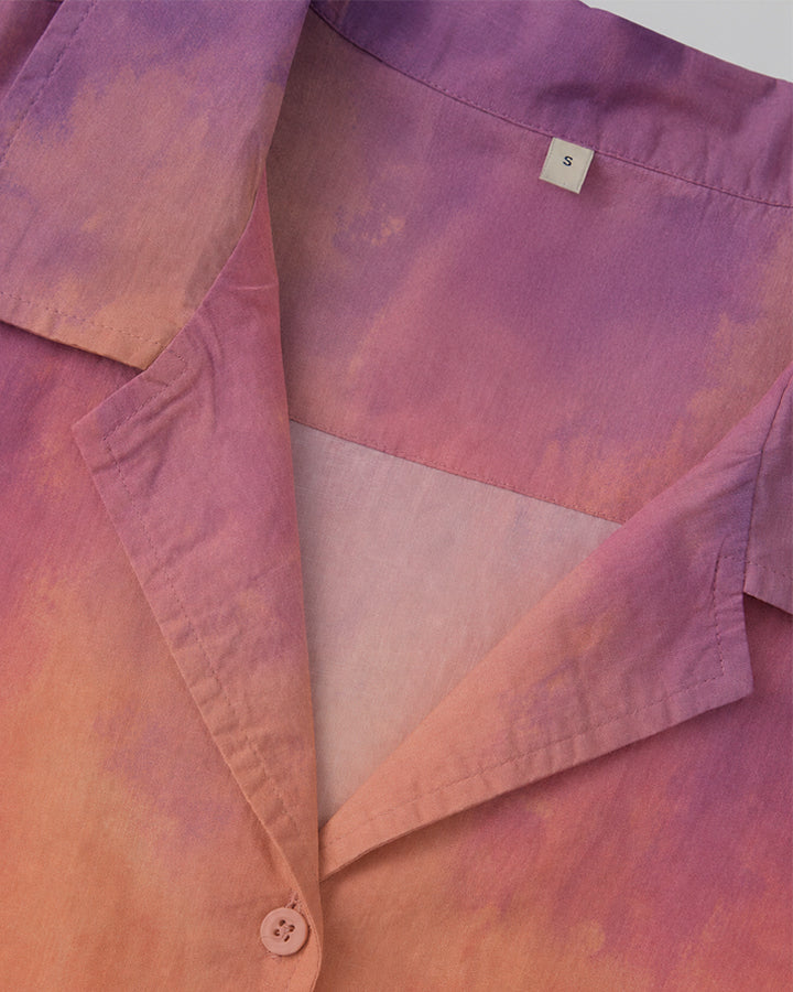 Blush Meadow Sunset | Women Summer Shirt